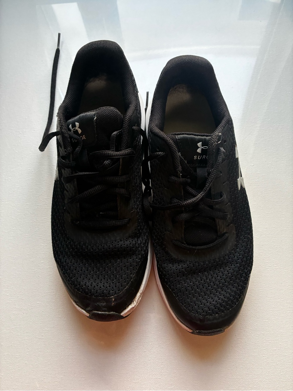 Under Armour Black Women's Athletic Sneakers with White Logos